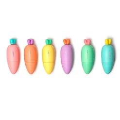 TOYS "R" US Estilo De Vida*Legami - Set de 6 minimarcadores para trazos finos y gruesos, color fluorescente ㅤ