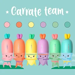 TOYS "R" US Estilo De Vida*Legami - Set de 6 minimarcadores para trazos finos y gruesos, color fluorescente ㅤ