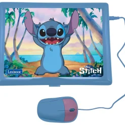 LEXIBOOK Juguetes Educativos Y Libros*- Ordenador portátil educativo bilingüe Disney Stitch