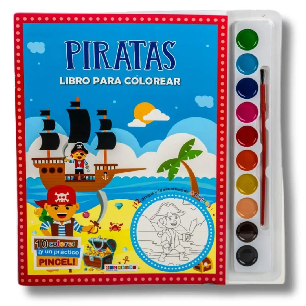 TOYS "R" US Juguetes Educativos Y Libros*Libro para colorear con acuarelas (varios modelos)