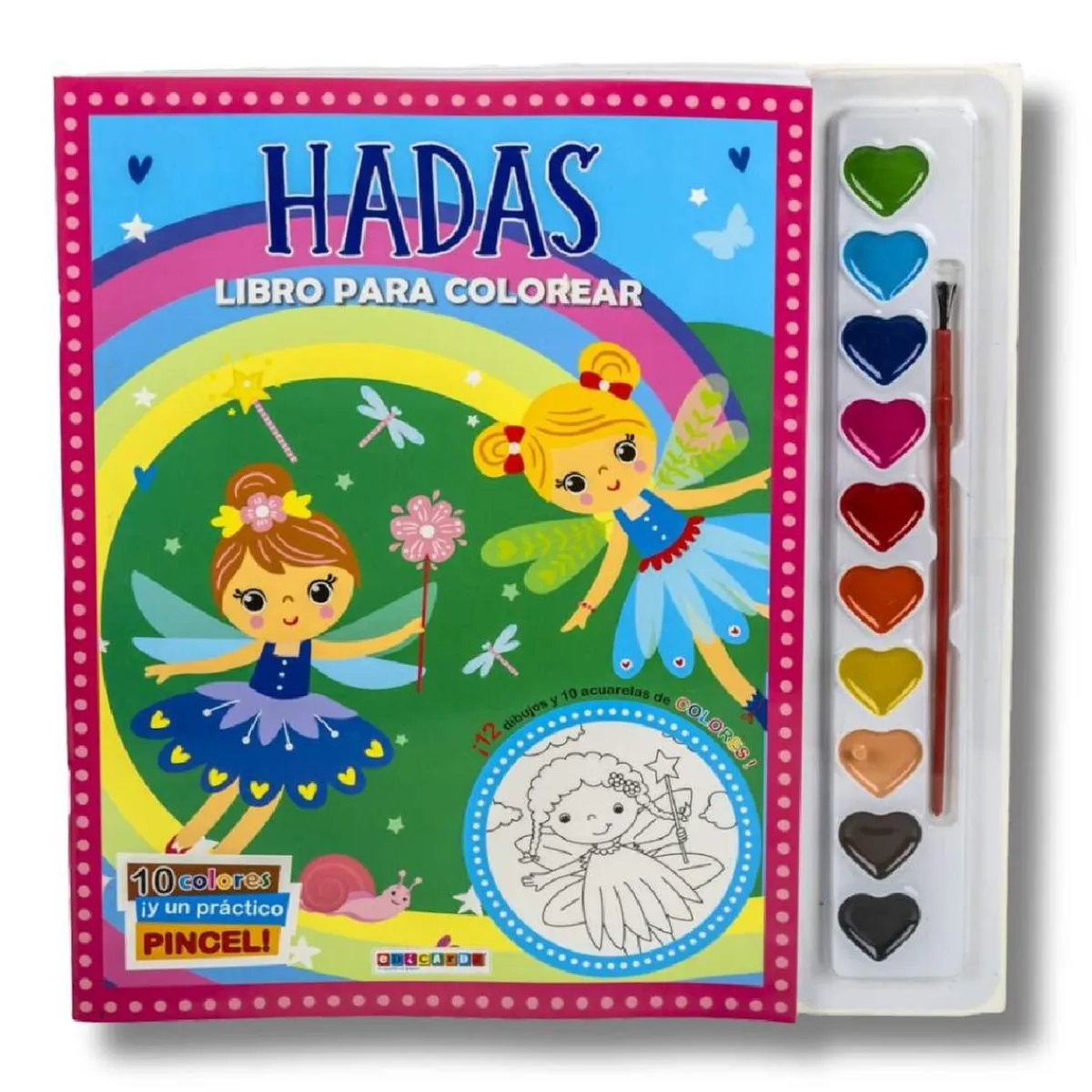 TOYS "R" US Juguetes Educativos Y Libros*Libro para colorear con acuarelas (varios modelos)