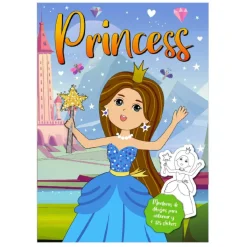 TOYS "R" US Juguetes Educativos Y Libros*Libro para colorear Princesas o Sirenas con 125 pegatinas (Varios modelos)