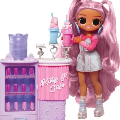 LOL SURPRISE Coleccionables Y Mini Mundos*L.O.L. Surprise! - OMG Sweet Nails Pop - Kitty K Café