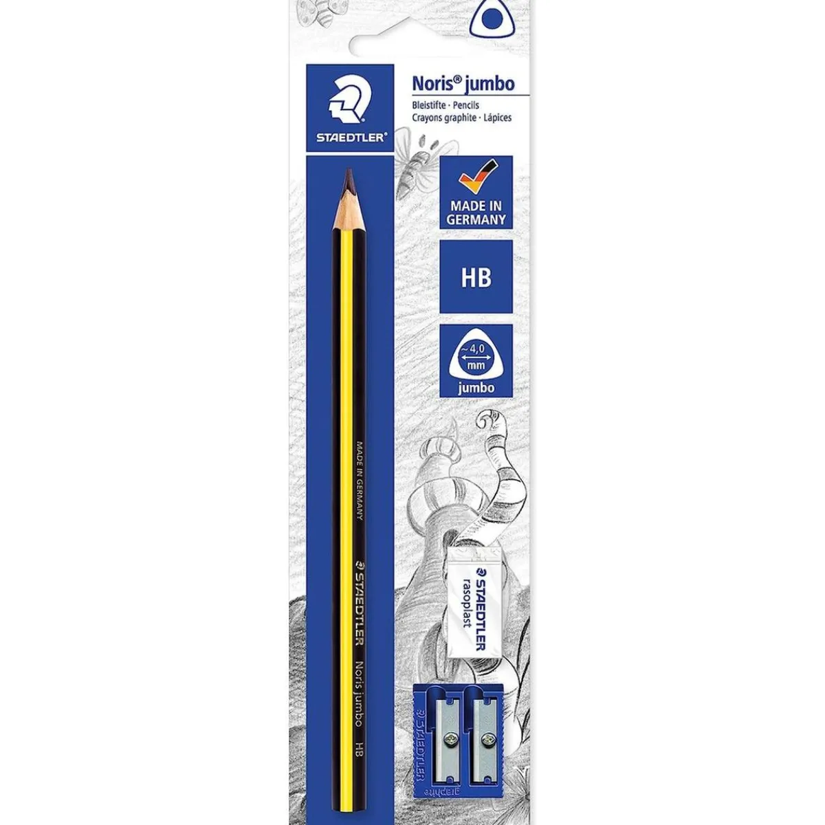 TOYS "R" US Material Escolar*Lápiz Jumbo con Goma de Borrar y Sacapuntas