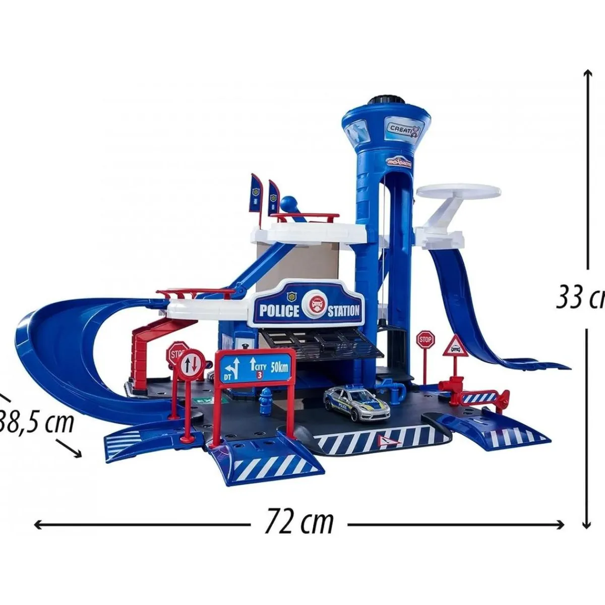 TOYS "R" US Vehículos Y Circuitos*Majorette - Estación de Policía Creatix con Vehículo Incluido ㅤ