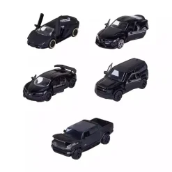 MAJORETTE Vehículos Y Circuitos*- Pack 5 Coches Black Edition