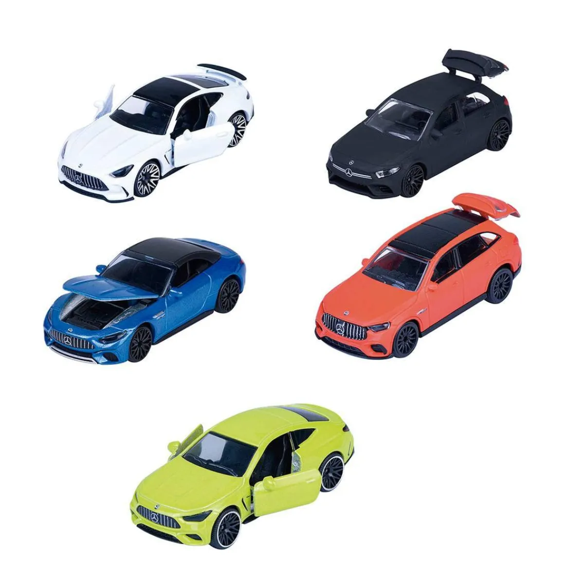 MAJORETTE Vehículos Y Circuitos*- Pack 5 coches Mercedes AMG