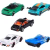 FUNKO UK LIMITED Vehículos Y Circuitos*Majorette - Pack de 5 coches de metal Porsche, escala 1:64 con partes de apertura ㅤ