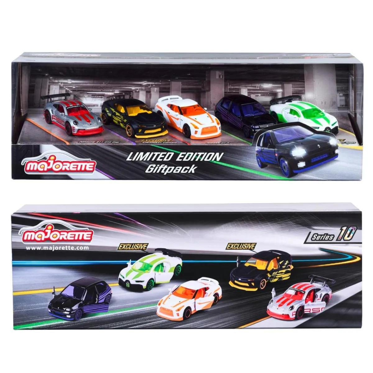 MAJORETTE Vehículos Y Circuitos*- Set 5 coches Edición limitada 10