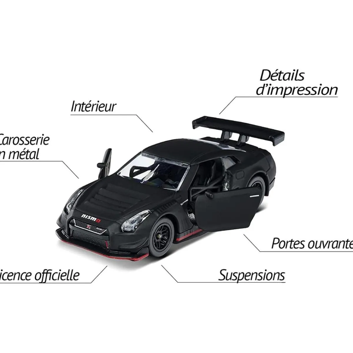 MAJORETTE TOYS Vehículos Y Circuitos*Majorette - Set de 5 coches de juguete negros con ruedas giratorias ㅤ