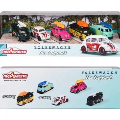 MAJORETTE TOYS Vehículos Y Circuitos*Majorette - Set de 5 vehículos Volkswagen The Originals, escala 1:64, partes en metal ㅤ
