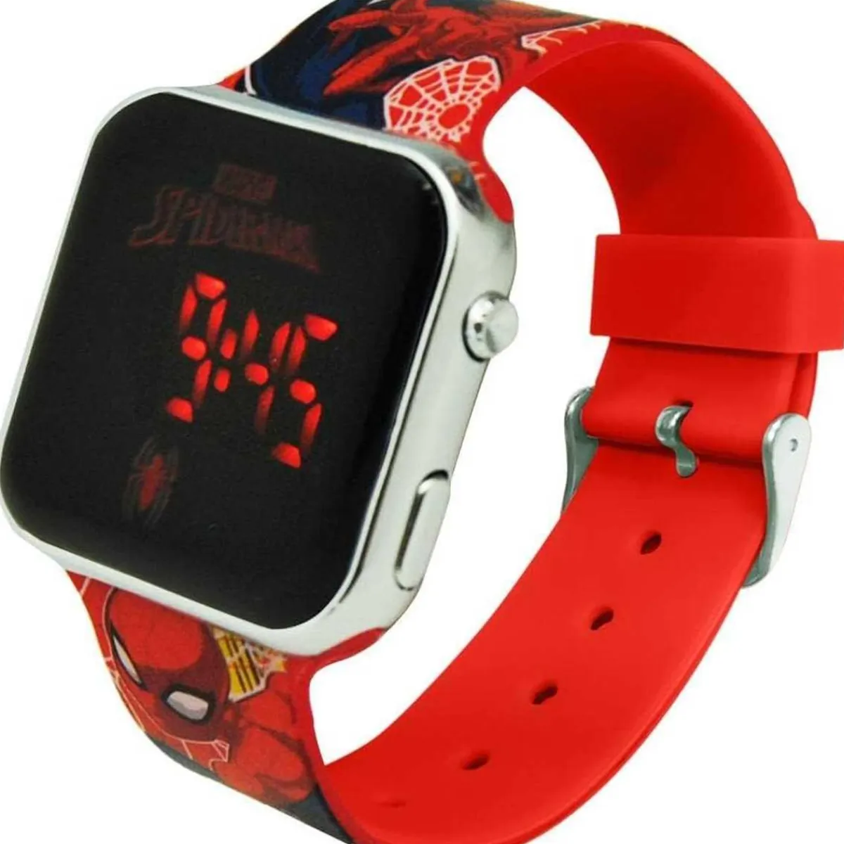 KIDS EUROSWAN S.L. Coleccionables Y Mini Mundos*Marvel - Spider-man - Reloj LED Spiderman multicolor ㅤ