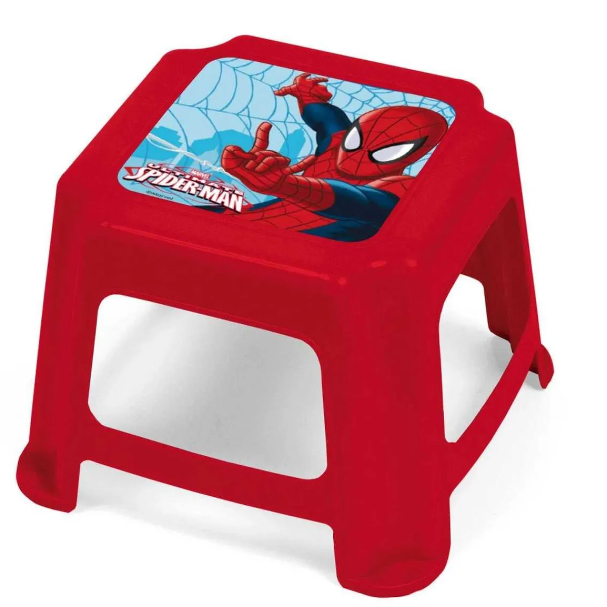 SPIDERMAN Estilo De Vida*Marvel - Taburete de plástico infantil 27x27x21cm ㅤ