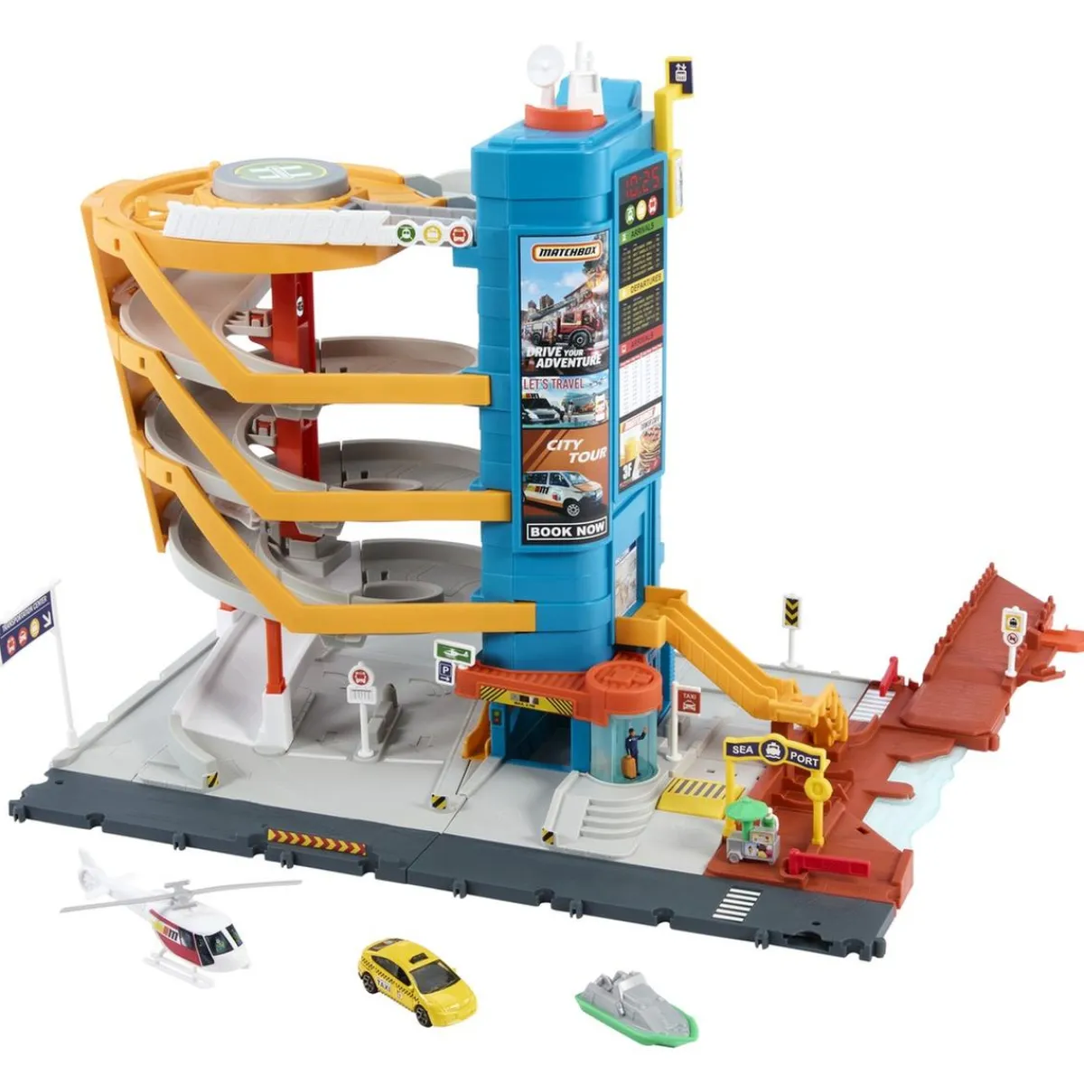 MATCHBOX Vehículos Y Circuitos*Juguete Centro De Transporte ㅤ