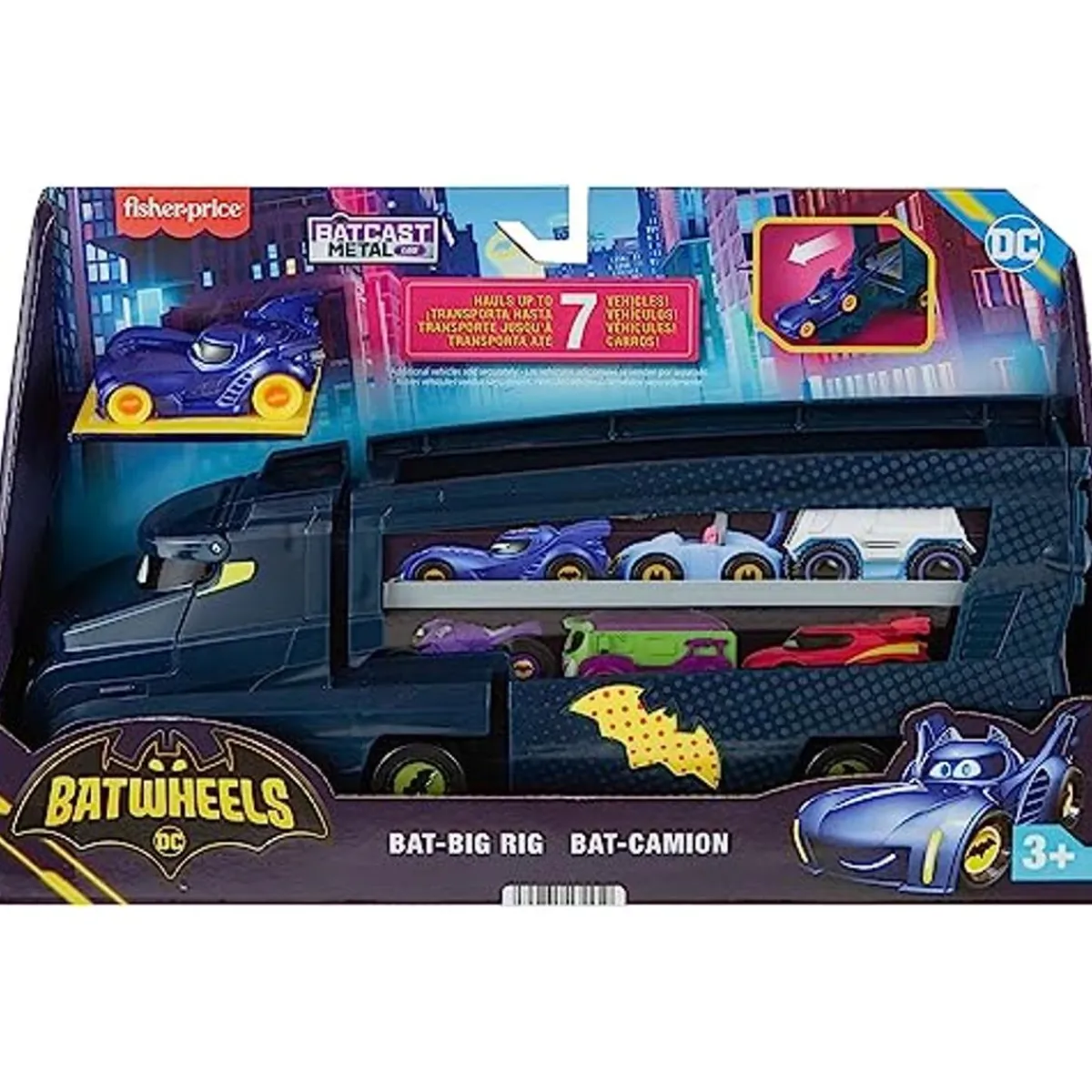 MATTEL Coleccionables Y Mini Mundos*- Camión Transportador con Rampas y Remolque (Varios modelos) ㅤ