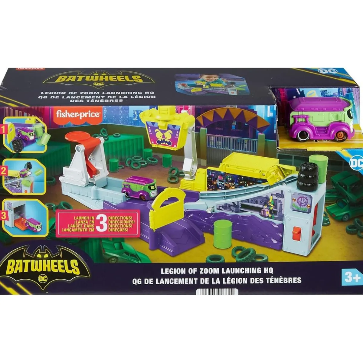 MATTEL Coleccionables Y Mini Mundos*- Conjunto de Lanzamiento Batwheels ㅤ