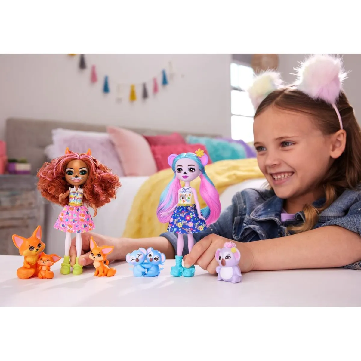 MATTEL Muñecas*- Enchantimals - Muñeca Fiesta Encantada con Accesorios ㅤ