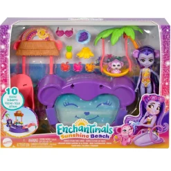 MATTEL Muñecas*- Enchantimals - Piscina infantil con tobogán y figuras ㅤ