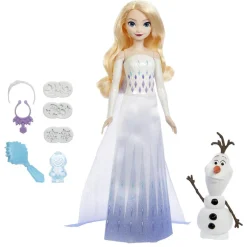 TOYS "R" US Muñecas*Mattel - Frozen - Aventuras de Elsa y Olaf con Nieve Muñeca ㅤ