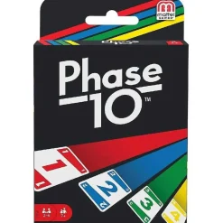 MATTEL Friki Zone|Juegos Y Puzzles*- Juego de cartas Phase 10 inspirado en Rummy para fases familiares ㅤ