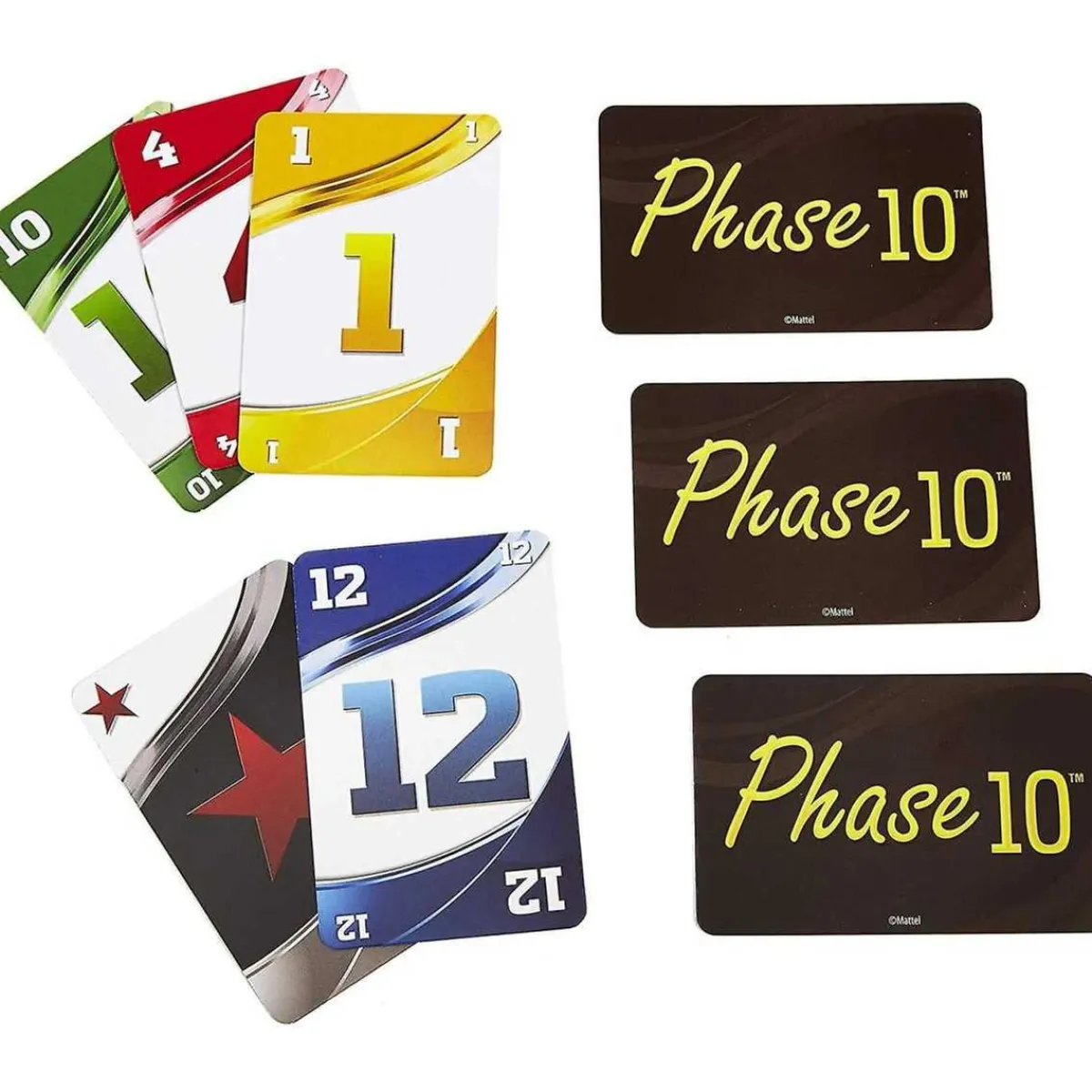MATTEL Friki Zone|Juegos Y Puzzles*- Juego de cartas Phase 10 inspirado en Rummy para fases familiares ㅤ