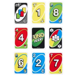 MATTEL Friki Zone|Juegos Y Puzzles*- Juego de cartas UNO Split familiar y flexible ㅤ