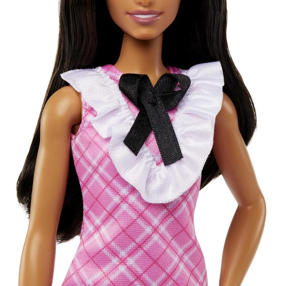 MATTEL Muñecas*- Muñeca atlética Fashionista con vestido tartán rosa y accesorios ㅤ