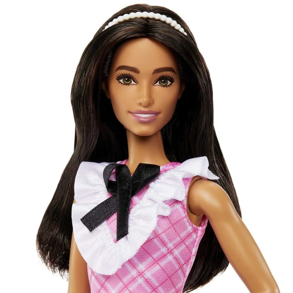 MATTEL Muñecas*- Muñeca atlética Fashionista con vestido tartán rosa y accesorios ㅤ