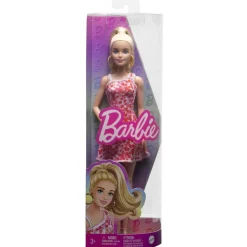 MATTEL Muñecas*- Muñeca Barbie Fashionista con vestido rosa y accesorios ㅤ