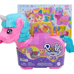 MATTEL Coleccionables Y Mini Mundos*- Polly Pocket - Cofre unicornio Partyland juguete - (Varios modelos)