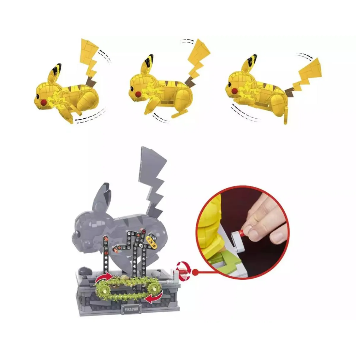 MATTEL Juguetes De Construcción*MEGA Pokémon - Juego de construcción Pikachu en movimiento