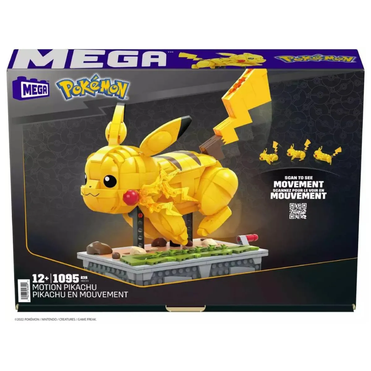 MATTEL Juguetes De Construcción*MEGA Pokémon - Juego de construcción Pikachu en movimiento