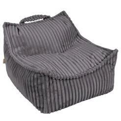 MEOWBABY Entretenimiento·Hamacas Y Columpios|Estilo De Vida*- Churros Sako Bag – Puf infantil en gris oscuro
