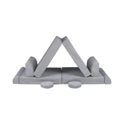 MEOWBABY Entretenimiento·Hamacas Y Columpios|Estilo De Vida*- Sofá de pana Premium infantil gris