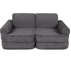 MEOWBABY Entretenimiento·Hamacas Y Columpios|Estilo De Vida*- Sofá Infantil Churros Pocket Plus Color Gris Jurassic