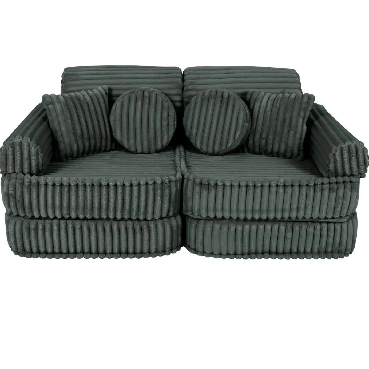 MEOWBABY Entretenimiento·Hamacas Y Columpios|Estilo De Vida*- Sofá Infantil Churros Pocket Plus Color Verde Pine Forest