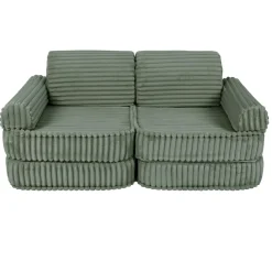 MEOWBABY Entretenimiento·Hamacas Y Columpios|Estilo De Vida*- Sofá Infantil Churros Pocket Plus Color Verde Olive Sage