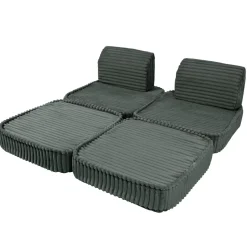 MEOWBABY Entretenimiento·Hamacas Y Columpios|Estilo De Vida*- Sofá Infantil Churros Pocket Basic Color Verde Pine Forest