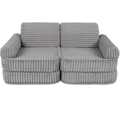 MEOWBABY Entretenimiento·Hamacas Y Columpios|Estilo De Vida*- Sofá Infantil Churros Pocket Plus Color Gris Moon Dust