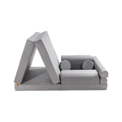 MEOWBABY Entretenimiento·Hamacas Y Columpios|Estilo De Vida*- Sofá Premium infantil gris