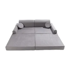 MEOWBABY Entretenimiento·Hamacas Y Columpios|Estilo De Vida*- Sofá Premium infantil gris