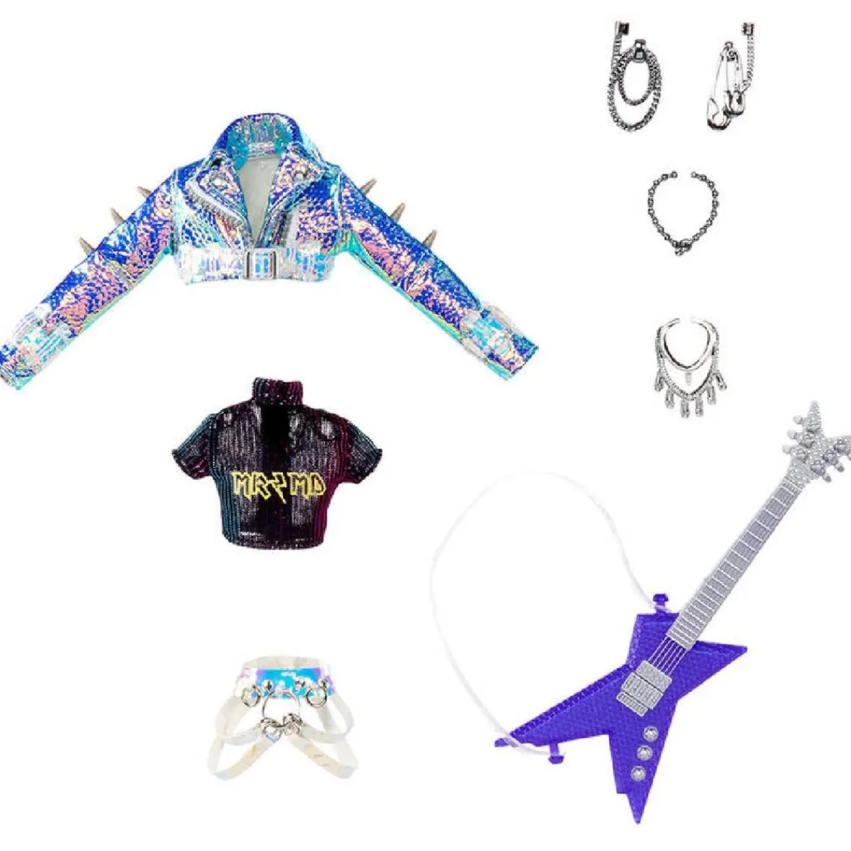 MGA LITTLE TIKES Muñecas*Mermaze Mermaidz - Riviera - Muñeca sirena, sirena guitarrista que cambia de color