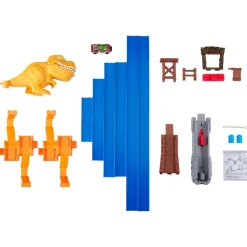 ZURU Vehículos Y Circuitos*Metal Machines - Circuito con doble loop y T-Rex