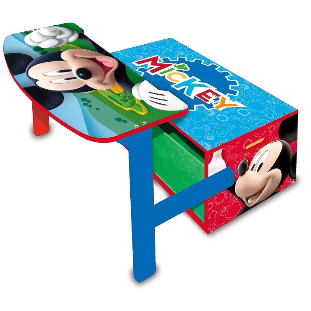 MICKEY Estilo De Vida*Mouse - Banco juguetero y escritorio 3 en 1