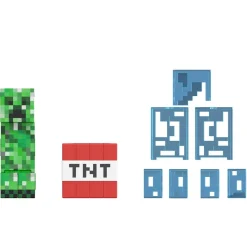 MATTEL Figuras De Acción*Minecraft - Figura articulada Creeper Nivel Diamante con accesorios ㅤ
