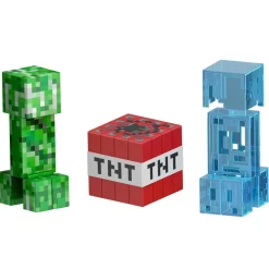 MATTEL Figuras De Acción*Minecraft - Figura articulada Creeper Nivel Diamante con accesorios ㅤ