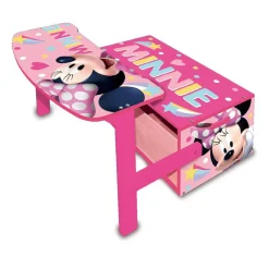 MINNIE Estilo De Vida*Mouse - Banco, pupitre y caja de juguetes 3 en 1