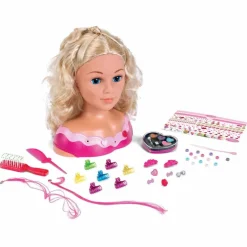MISS FASHION Muñecas*- Busto para peinar y maquillar con accesorios