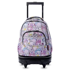TOTTO Material Escolar*Mochila Desmontable Tiza Glitter - PAWS