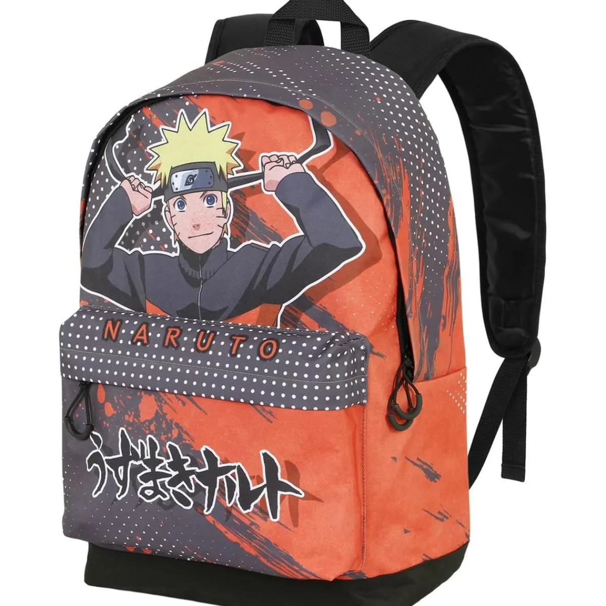 KARACTER MANIA Material Escolar*Mochila Hachimaki Naruto Shippuden, 41 cm, Naranja